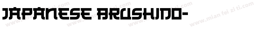 JAPANESE BRUSHIDO字体转换
